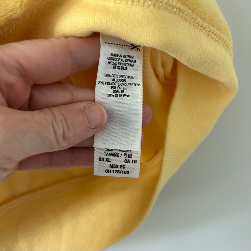 Vintage Juicy Couture Y2K Yellow Short Sleeve Track Suit Jacket XL - Picture 5 of 10